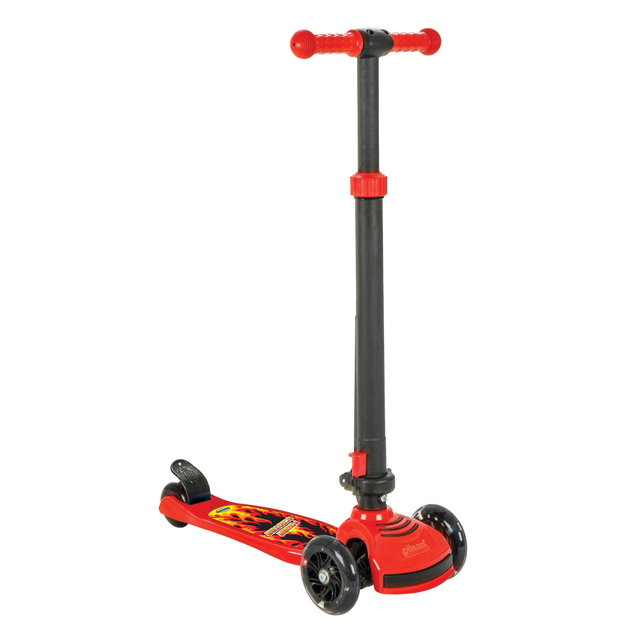 Kinderroller mit 3 Rädern, Scooter für Kinder höhenverstellbar, Cityroller rot